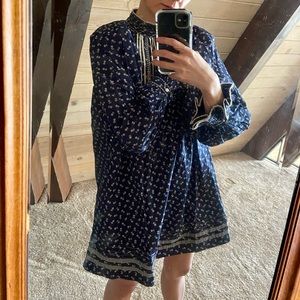 Doen Beatrice mini dress in cotton poplin